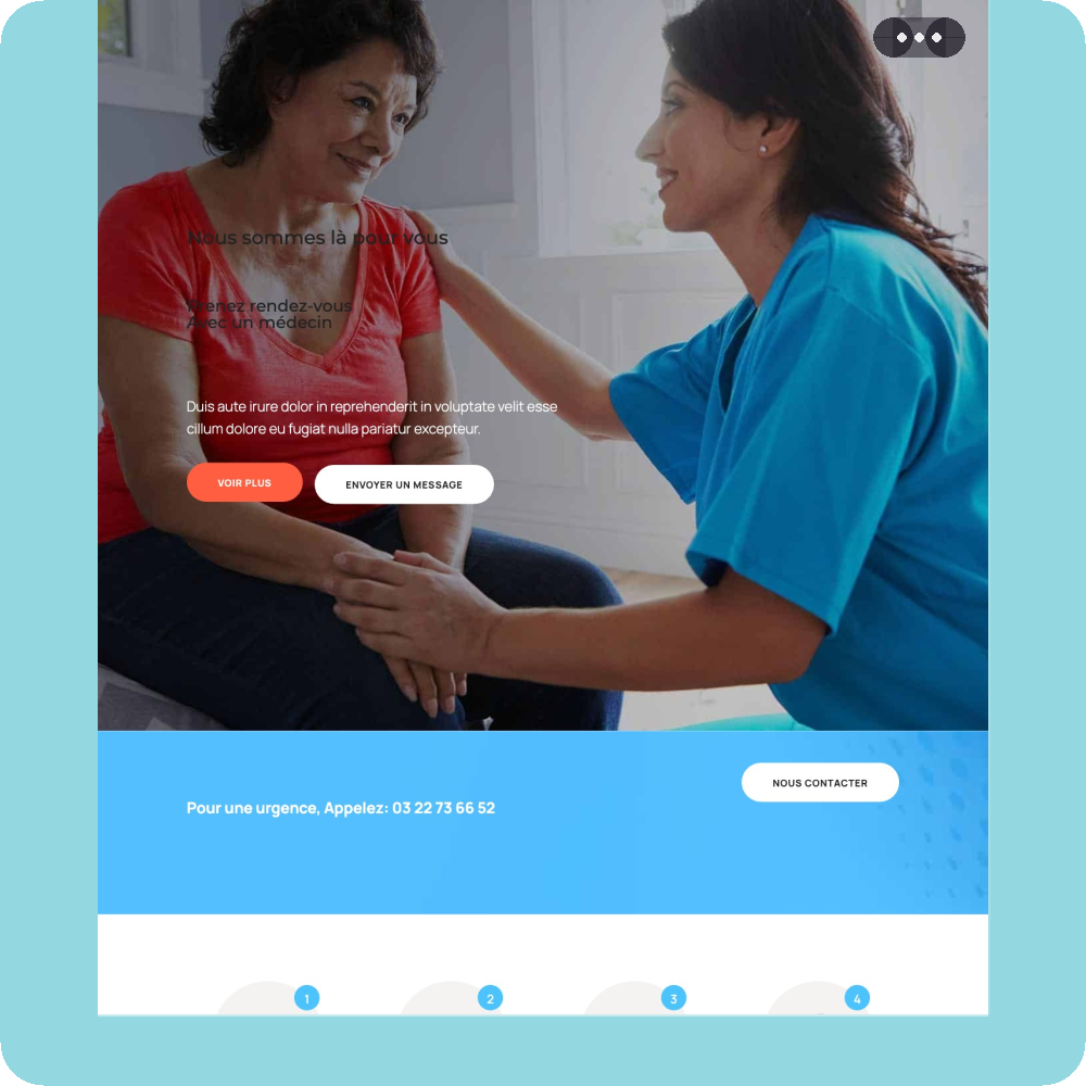 Modèle de site internet pour clinique et cabinet médical n°8